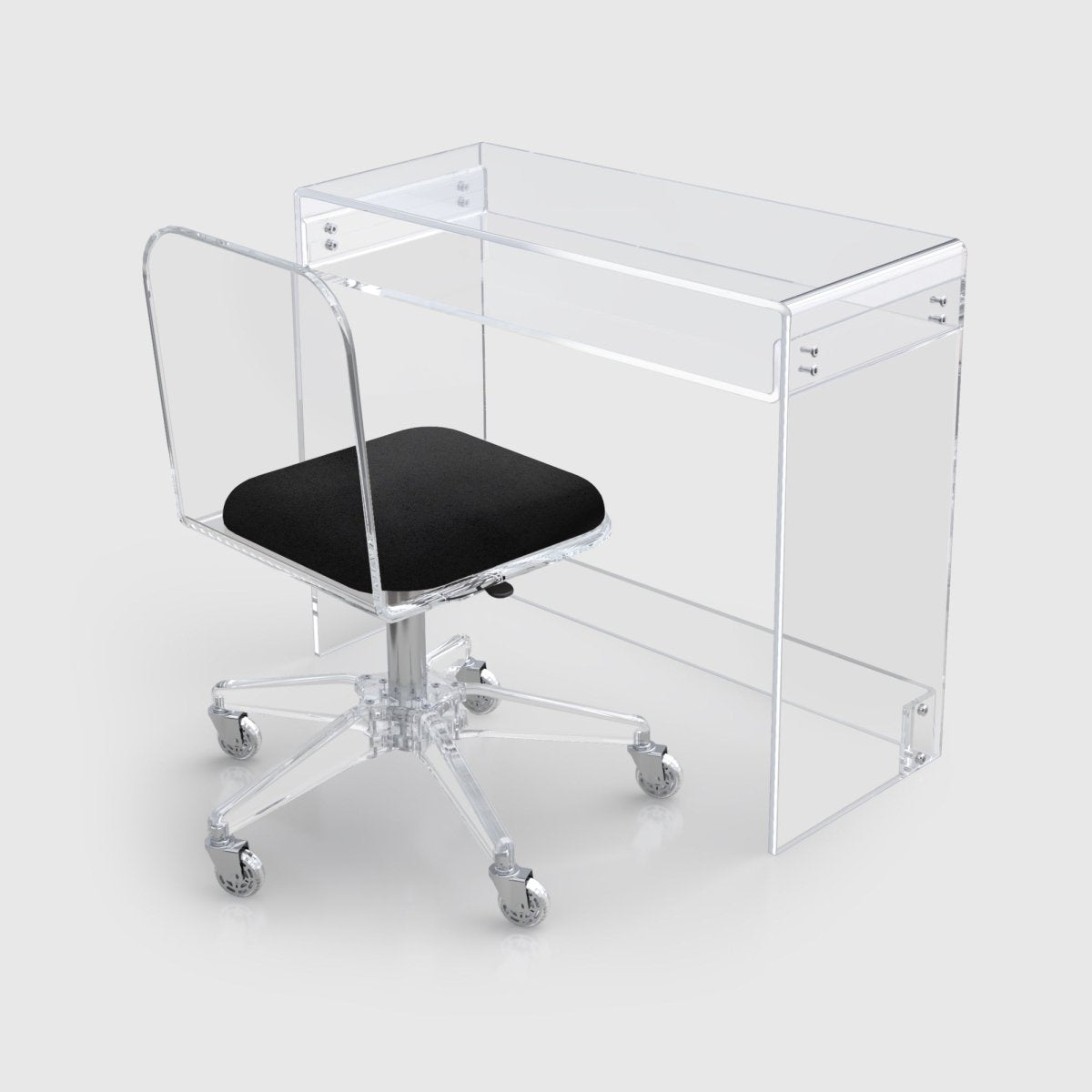 Waterfall Desk and Waterfall Compact Chair Set - Stauber Furnishings